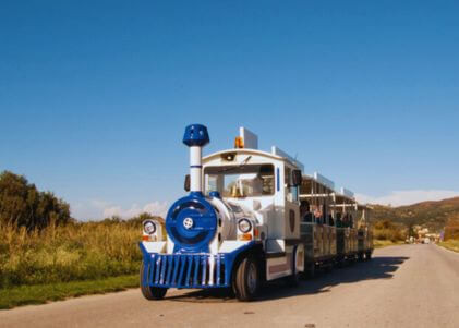 kalamaki train tour