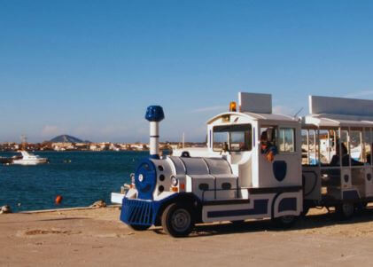 laganas tour with train  zakynthos